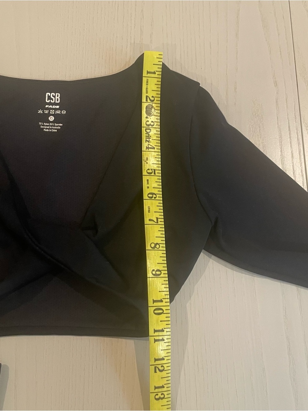CSB Crop Shop Boutique Fade Sierra Long Sleeve Crop (Black) - XS - Picture 6 of 8